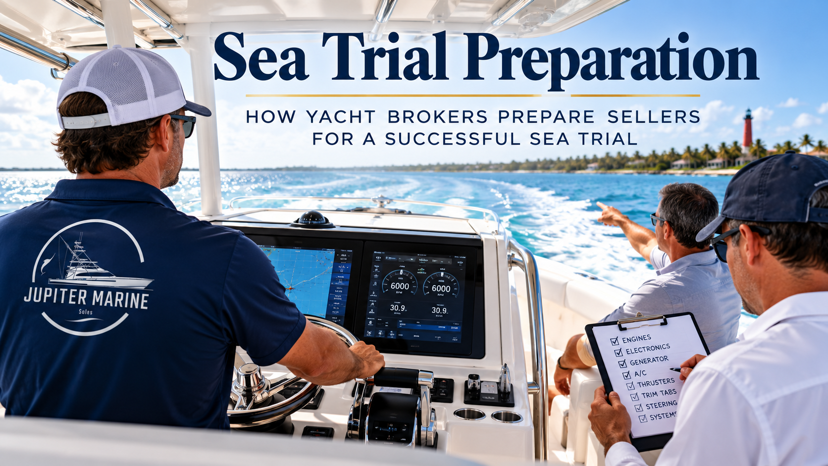 Sea Trial Preparation: How Yacht Brokers Prepare Sellers for a Successful Sea Trial